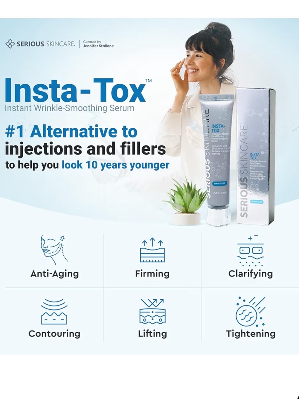 INSTA-TOX Instant Wrinkle Filler Serum — Gray .75 fl oz - Picture 2 of 7